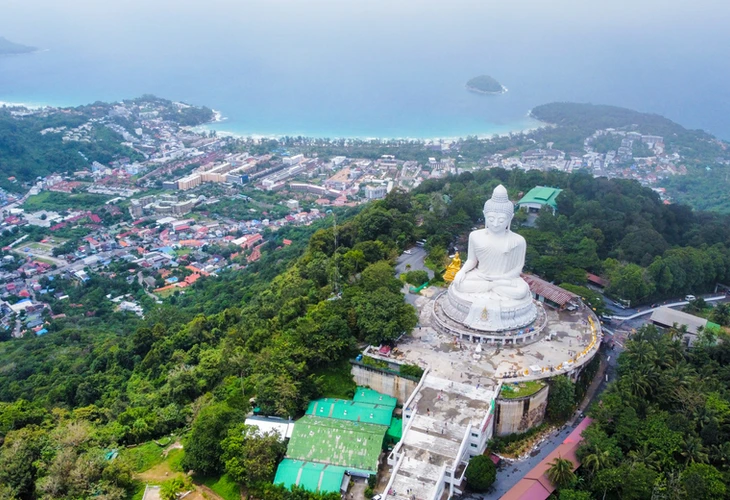 Thai Big Budda View From Above